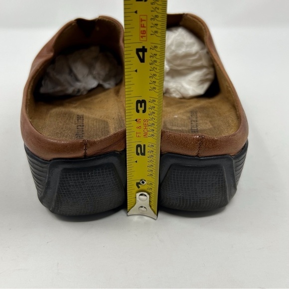 Naturalizer Agnes Brown Leather Slip On Comfort Mules Size 8 Classic Fall - Picture 7 of 12